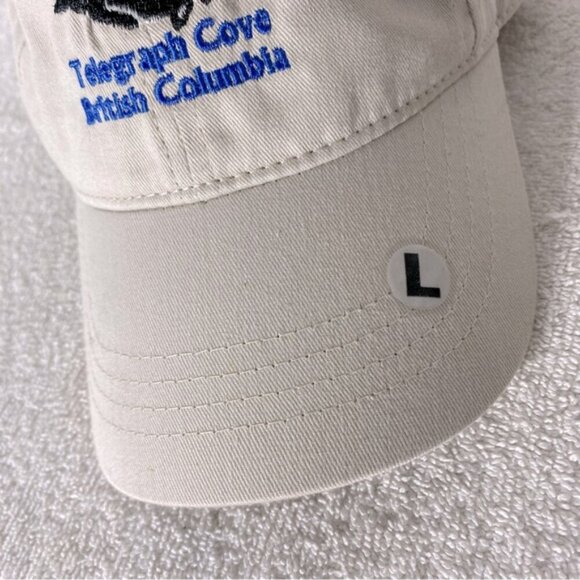5/$25 Telegraph Cove British Columbia Beige Embroidered Adjustable Fit Ball Cap - Picture 3 of 12
